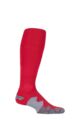 Mens 1 Pair SOCKSHOP of London Made in the UK Cushioned Foot Technical Football Socks - Red