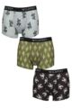 Mens 3 Pack SOCKSHOP Wildfeet Patterned Trunks - Snake / Cactus / Scorpion