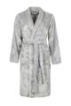 Women's 1 Pack SOCKSHOP Heat Holders Fleece Dressing Gown - Ice Grey