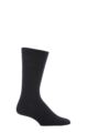 Mens 1 Pair HJ Hall Original Cotton Softop Socks - Navy