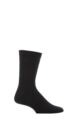 Mens 1 Pair HJ Hall Original Cotton Softop Socks - Black