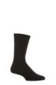 Mens 1 Pair HJ Hall Original Wool Softop Socks - Black