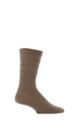 Mens 1 Pair HJ Hall Original Wool Softop Socks - Taupe