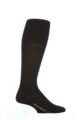 Mens 1 Pair Falke Milano 97% Cotton Knee High Socks - Black