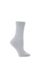 Women's 1 Pair Pantherella 85% Cashmere Rib Socks - Sky