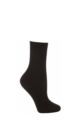 Women's 1 Pair Pantherella 85% Cashmere Rib Socks - Black