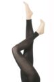 Women's 1 Pair Falke Cotton Touch Footless Tights - Anthracite Mix