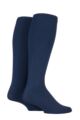 Mens 2 Pair IOMI FootNurse Energising Compression Socks - Navy