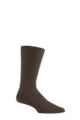 Mens 1 Pair IOMI FootNurse Oedema Extra Wide Cotton Socks - Brown