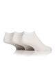 Mens 3 Pair Iomi Footnurse Gentle Grip Diabetic Cotton Trainer Socks - White