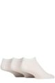 Mens 3 Pair Iomi Footnurse Gentle Grip Diabetic Cotton Trainer Socks - White