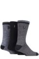 Mens 3 Pair Jeep Terrain Leisure Socks - Black