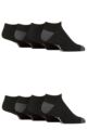 Mens 8 Pair Jeep Sport and Leisure Trainer Socks - Black