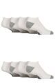 Mens 8 Pair Jeep Sport and Leisure Trainer Socks - White