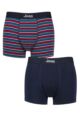 Mens 2 Pack Jeep Cotton Fitted Trunks - Navy / Blue