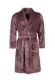 Women's 1 Pack SOCKSHOP Heat Holders Fleece Dressing Gown - Mauve