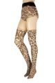 Women's 1 Pair Trasparenze Lives Animal Print Mock Hold Up Tights - Cosmetic