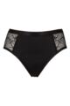 Women's 1 Pack Love Luna Luxe Lace Midi Briefs - Black