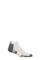 Thorlos Mens 1 Pair Lite Running Mini Crew Socks - White