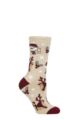 Women's 1 Pair SOCKSHOP Heat Holders Lite Christmas Socks - Snowy Christmas