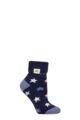 Women's 1 Pair SOCKSHOP Heat Holders Turn Over Cuff Sleep Lite Socks - Stars