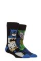 Mens 1 Pair SOCKSHOP Heat Holders 1.6 TOG Lite DC Comics Batman & The Joker Thermal Socks - Black