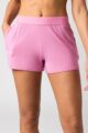 Women's 1 Pack Lazy Panda Bamboo Loungewear Selection Shorts - Pink Shorts