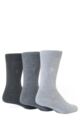 Mens 3 Pair Pringle of Scotland Classic Bamboo Plain Socks - Charcoal