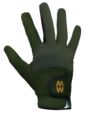 Mens and Women's 1 Pair MacWet Short Mesh Sports Gloves - Green