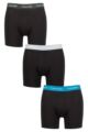 Mens 3 Pack Calvin Klein Cotton Stretch Longer Leg Trunks - Black / Tapestry