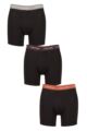 Mens 3 Pack Calvin Klein Cotton Stretch Longer Leg Trunks - Rock Ridge / Fudge / Bruchetta