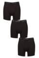 Mens 3 Pack Calvin Klein Cotton Stretch Longer Leg Trunks - Rock Ridge / Fudge / Bruchetta