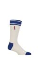 Mens and Women's 1 Pair Happy Socks Elton John Stadium Socks - White