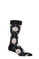 Mens and Women's 1 Pair Happy Socks Disco Ball Socks - Navy