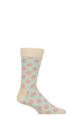 Mens and Women's 1 Pair Happy Socks Tiger Dot Socks - White