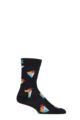 Mens and Women's 1 Pair Happy Socks London Edition Fish and Chips Socks - Navy