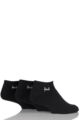 Mens 3 Pair Pringle Cushioned Secret Socks - Black