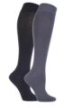 Ladies Sockshop Plain Bamboo Knee High Socks