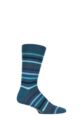 Mens 1 Pair SOCKSHOP Colour Burst Bamboo Socks with Smooth Toe Seams - Green Is The Colour