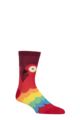 Mens and Women's SOCKSHOP 1 Pair Lazy Panda Bamboo Fun & Novelty Socks - Parrot