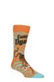 Mens and Women's SOCKSHOP 1 Pair Lazy Panda Bamboo Fun & Novelty Socks - Easy Tiger