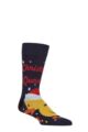 Mens and Women's SOCKSHOP 1 Pair Lazy Panda Bamboo Fun & Novelty Socks - Christmas Quackers