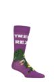 Mens and Women's SOCKSHOP 1 Pair Lazy Panda Bamboo Fun & Novelty Socks - Tree Rex