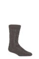 Mens 1 Pair SOCKSHOP Slipper Socks with Grip - Charcoal