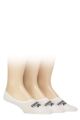 Mens and Women's 3 Pair Reebok Essentials Cotton Ped Socks - White