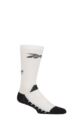 Mens and Women's 1 Pair Reebok Technical Recycled Crew Technical Fitness Socks - White