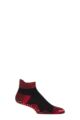 Mens and Women's 1 Pair Reebok Technical Cotton Ankle Technical Yoga Socks - Red / Black