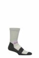 Mens and Women's 1 Pair Reebok Technical Wool Rich Crew Technical Trekking Socks - Grey / Black