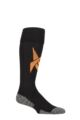 Mens and Women's 1 Pair Reebok Technical Recycled Long Technical Football Socks - Black