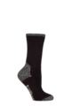 Women's 1 Pair SOCKSHOP BlueGuard RHS Royal Horticultural Society Cotton Gardening Boot Socks - Black